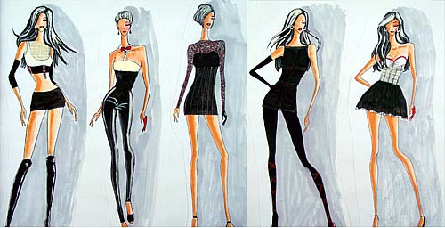 华服装设计图展示